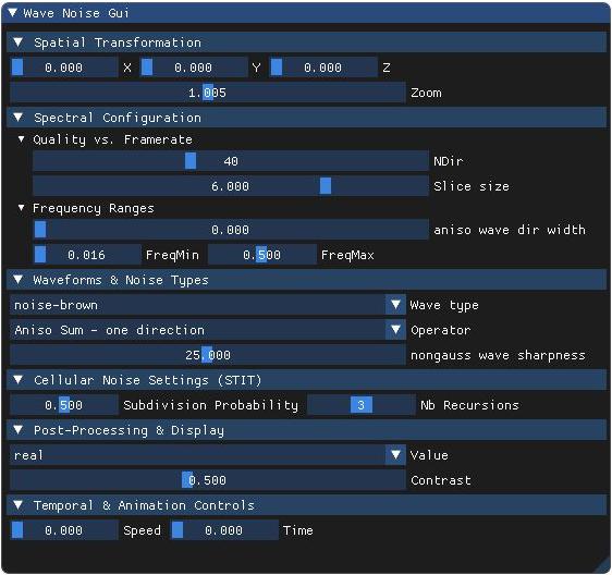 Aniso wave dir width demo