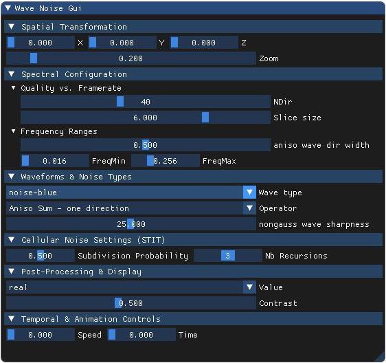 Wave type (blue) demo