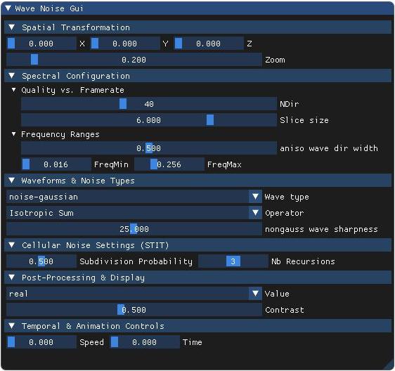 Wave type (gaussian) demo