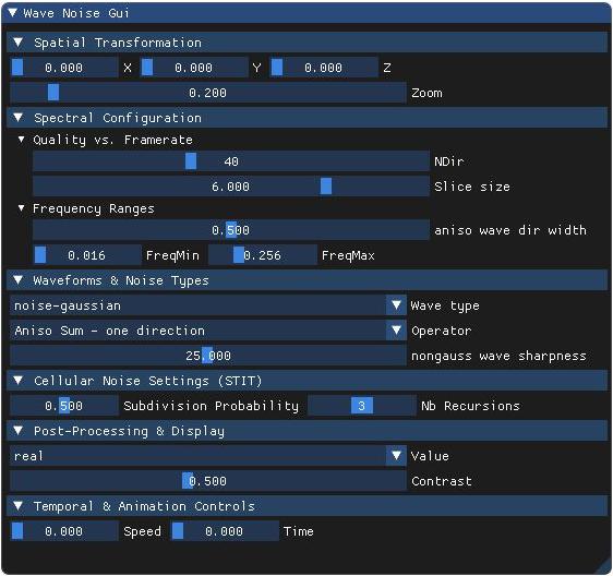 Wave type (gaussian) demo